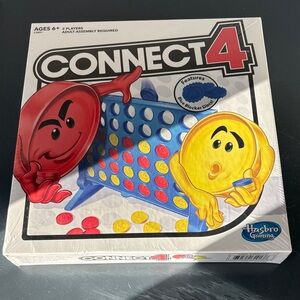 New Sealed Hasbro Connect 4 Game with Red and Yellow Discs
